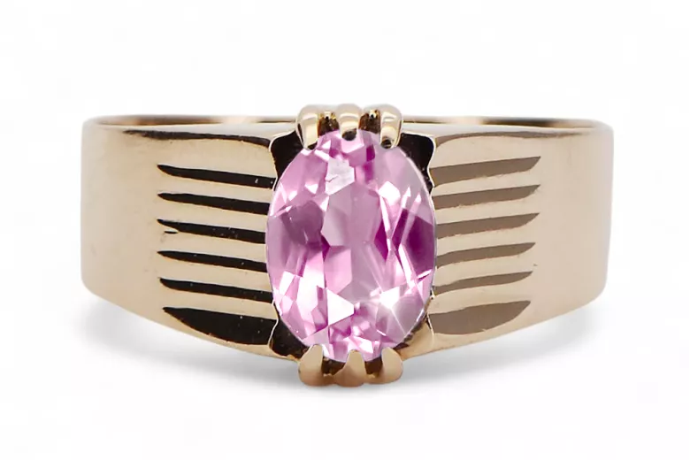 Original Vintage 14K Rose Gold Amethyst Ring Vintage style vrc007r